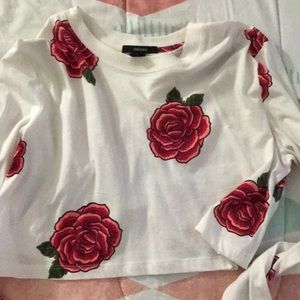 Forever 21 floral crop top